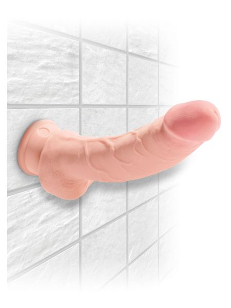 Miękkie realistyczne penis dildo przyssawka 20 cm - 5