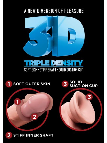 Miękkie realistyczne penis dildo przyssawka 20 cm - 7