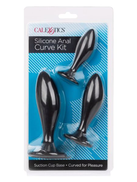 Silicone Anal Curve Kit Black - 2