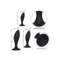 Silicone Anal Curve Kit Black - 4