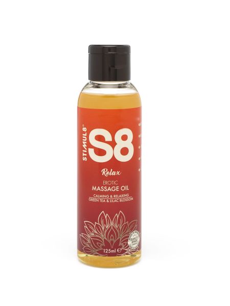 S8 Massage Oil 125ml Green Tea & Lilac Blossom