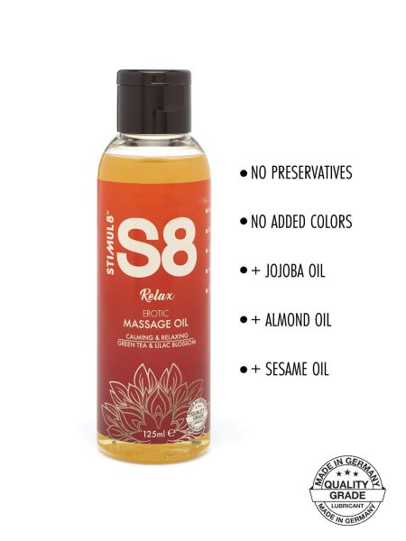 S8 Massage Oil 125ml Green Tea & Lilac Blossom - 2