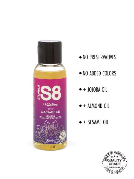 S8 Massage Oil 50ml Omani Lime & Spicy Ginger - 2