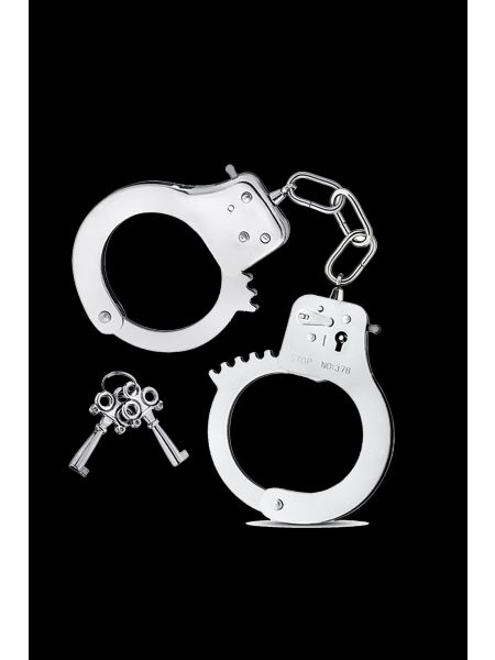 MAI No.38 METAL HANDCUFFS SILVER - 2