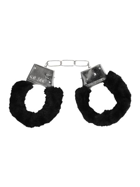 Pleasure Furry Hand Cuffs - With Quick-Release Button - 2