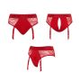 HARNESS LINGERIE DIVA - XL - RED - 6