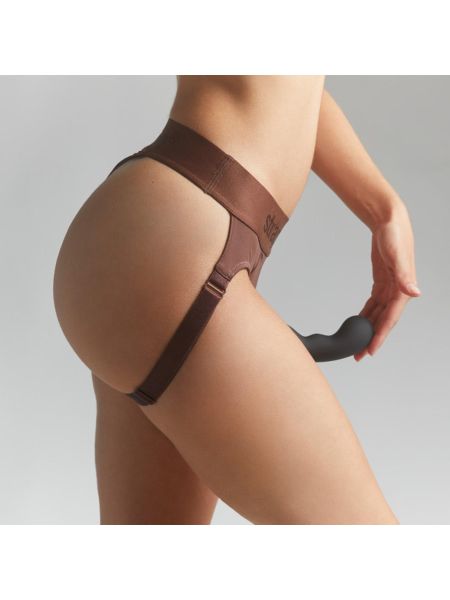 HARNESS LINGERIE HEROINE - S - CHOCOLATE - 3