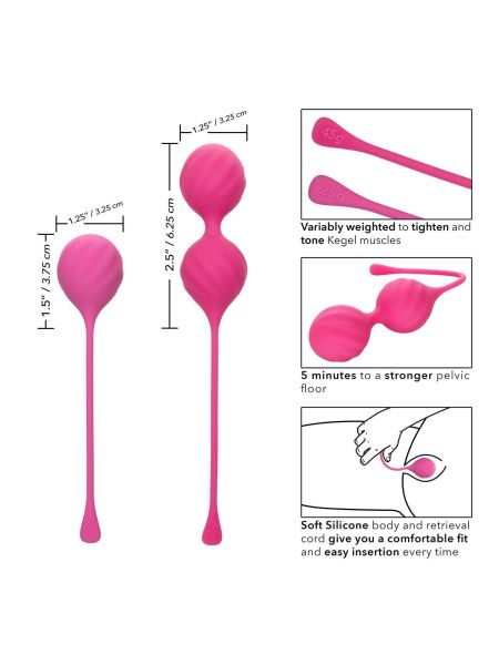 Kegel Training 2 Pcs Pink - 3