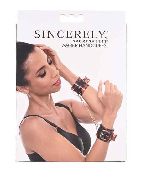 SPORTSHEETS AMBER HAND CUFFS - 5