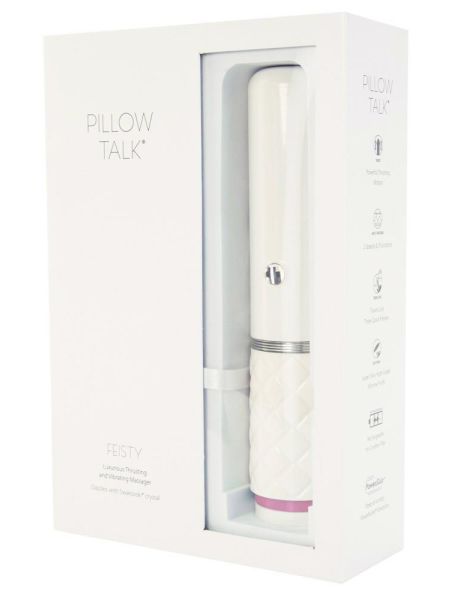 Posuwisty wibrator z przyssawką Pillow Talk Feisty Pink