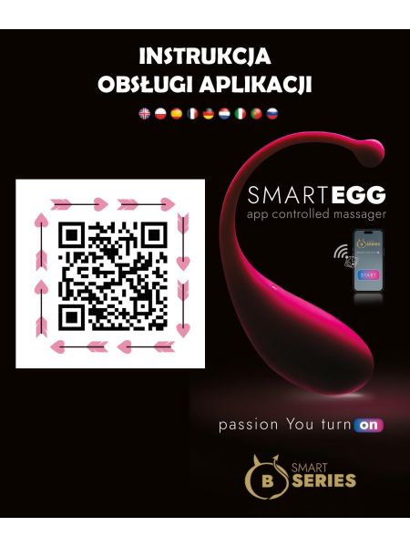 Jajeczko wibrujące sterowane aplikacją telefonem Smart Egg - 14