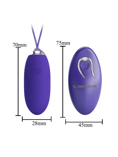 Zdalnie sterowane jajko wibrujące masażer dla par 12 trybów - 6