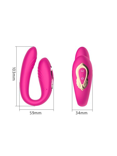 Rotacyjny wibrator masażer dla par Wearable Dual Vibrator - 10