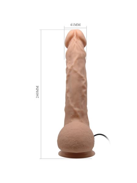 Sztuczny penis dildo realistyczne wibracje 24 cm - 4