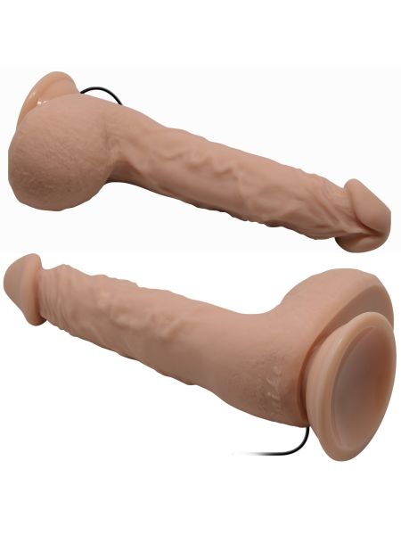 Sztuczny penis dildo realistyczne wibracje 24 cm - 6