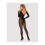 Bodystocking wężowy wzór seks otwarty krok S/M/L - 5