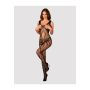 Bodystocking seksowny otwarty krok siateczka S/M/L - 4