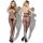 Bodystocking seksowne wycięty krok nagie piersi L/XL