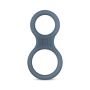 Boners Silicone Cock Ring And Ball Stretcher - Grey - 2