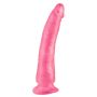 Różowe silikonowe żylaste dildo przyssawka 17,5cm - 4