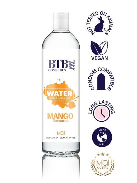 BTB WATER BASED FLAVORED MANGO LUBRICANT 250ML - 2