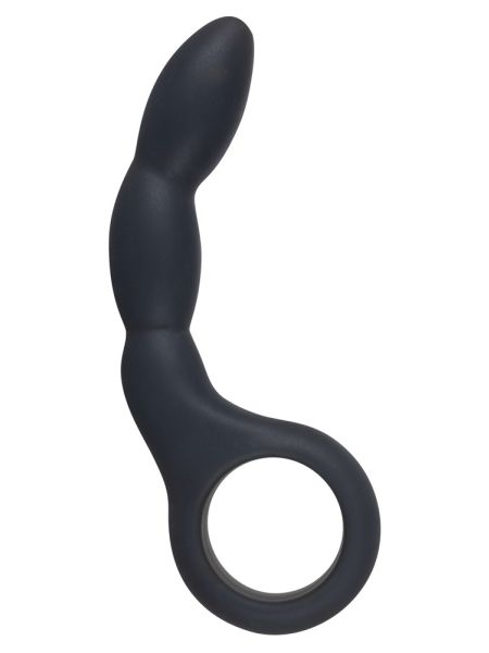 Czarne dildo analne korek analny z uchwytem 13,5cm - 4