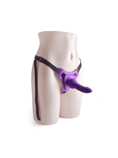 Strap-on uprząż regulowane szelki dildo penis 14cm