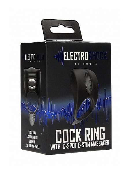Cock Ring - C-spot Massager - Black - 2
