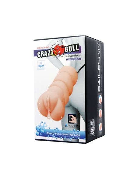 CRAZY BULL- REALISTIC 3D VAGINA, Water lubricant - 7