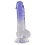 Transparentny penis żylasty z przyssawką 19,5 cm - 6