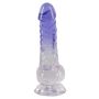 Transparentny penis żylasty z przyssawką 19,5 cm - 14