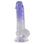 Transparentny penis żylasty z przyssawką 19,5 cm - 7