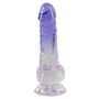 Transparentny penis żylasty z przyssawką 19,5 cm - 16