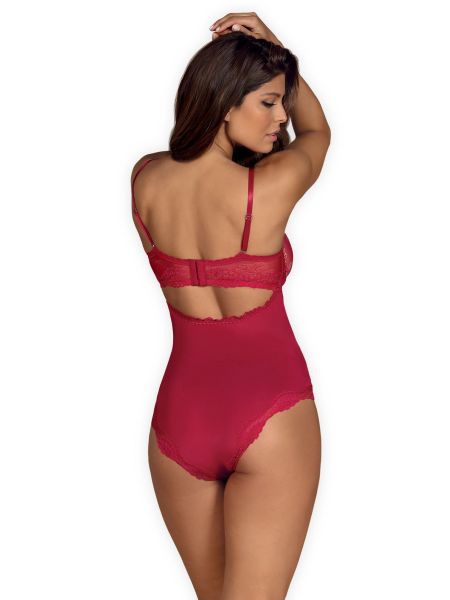 Czerwone body erotyczne bielizna obsessive l/xl - 2