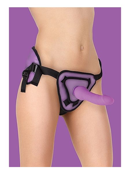 Strap-on na regulowanych szelkach dildo 25,5 cm