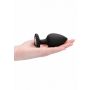 Diamond Heart Butt Plug - Extra Large - Black - 9