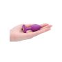 Diamond Heart Butt Plug - Large - Purple - 9