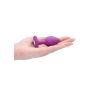 Diamond Heart Butt Plug - Regular - Purple - 9