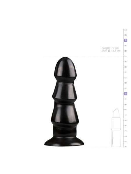 Dildo All Black 17 cm - 4