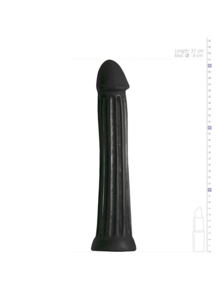 Dildo All Black 31.5 cm - 8