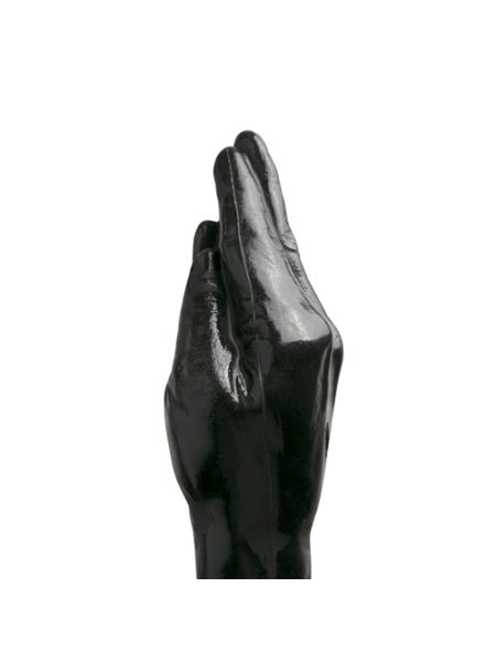 Czarne dildo do fistingu w kształcie ręki 43 cm - 3