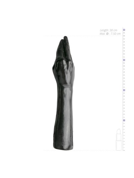 Czarne dildo do fistingu w kształcie ręki 43 cm - 6