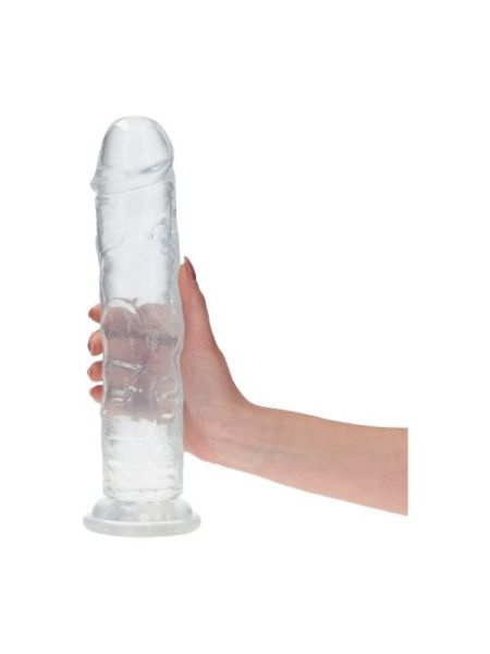 Ogromne dildo przezroczyste z przyssawką 32 cm - 3