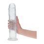 Ogromne dildo przezroczyste z przyssawką 32 cm - 4