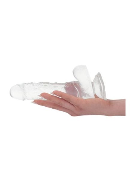 Silikonowe grube dildo z mocną przyssawką 19,5 cm - 3