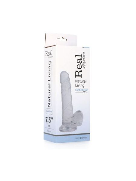 Silikonowe grube dildo z mocną przyssawką 19,5 cm - 4