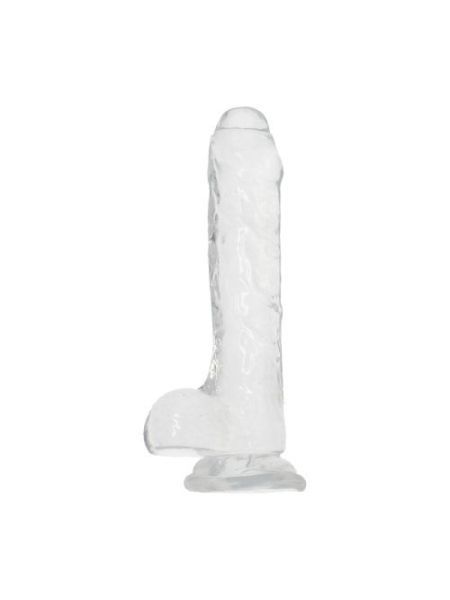 Silikonowe gumowe dildo z mocną przyssawką 19 cm