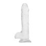 Silikonowe gumowe dildo z mocną przyssawką 19 cm - 2