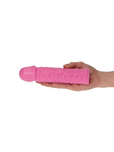 Gruby różowy realistyczny penis żylasty 18 cm - 6