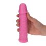 Gruby różowy realistyczny penis żylasty 18 cm - 3